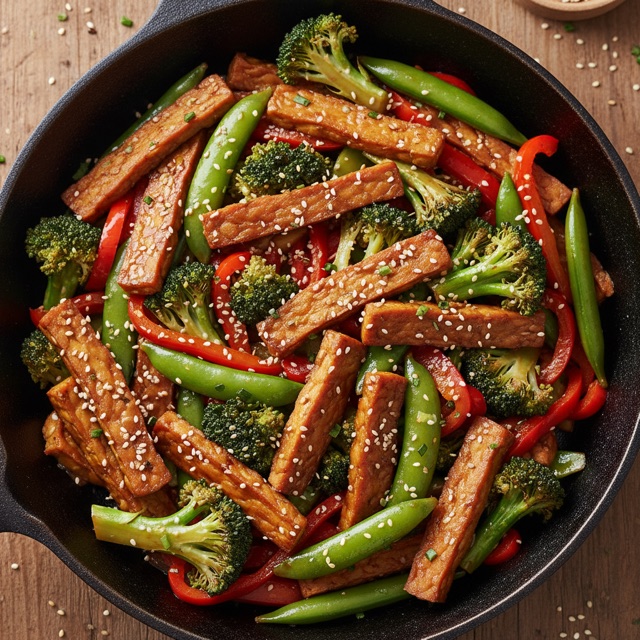 Tempeh stir-fry